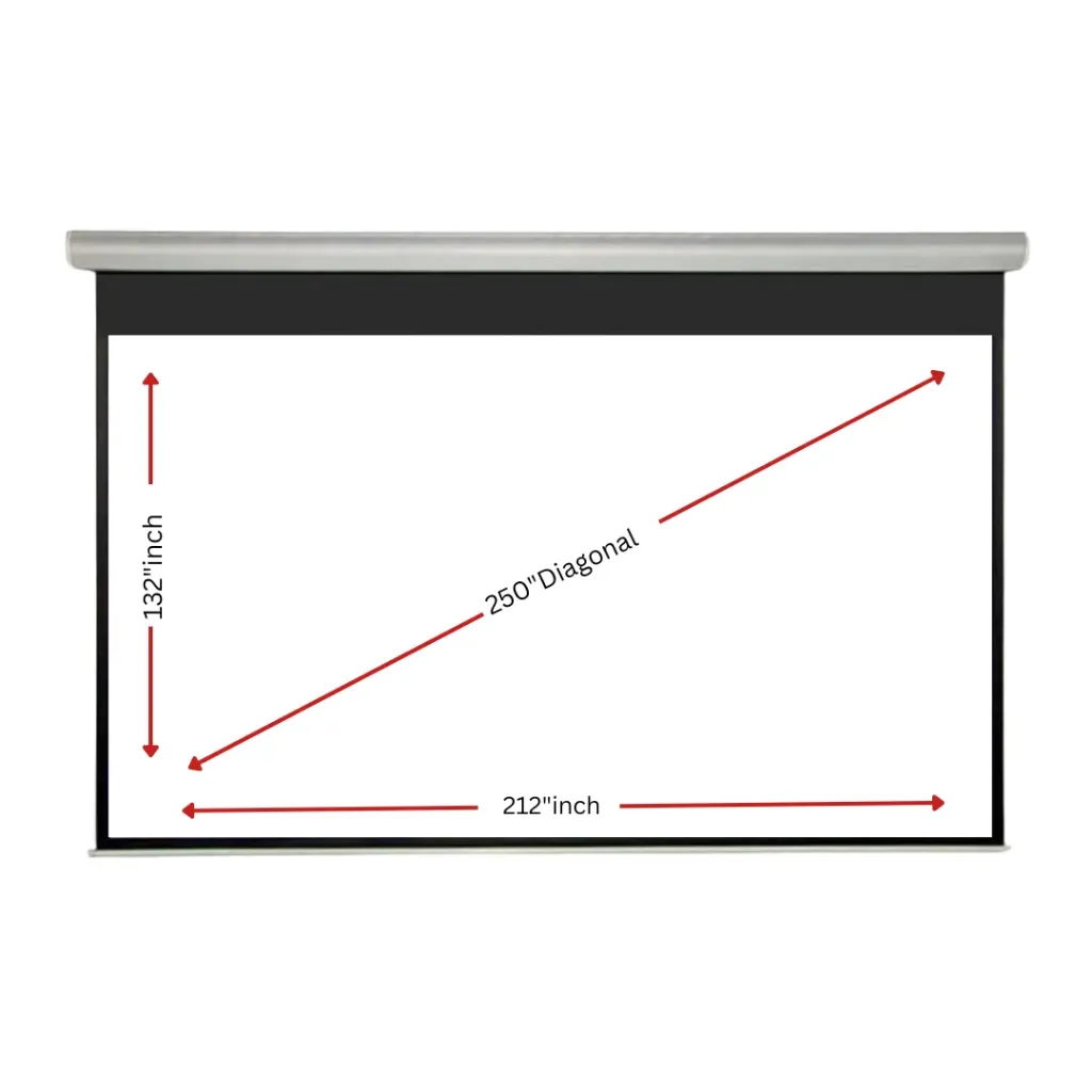 ELCOR PS250INMTS/WD-MW 4K Ultra HD Electric Motorized Projection Screen